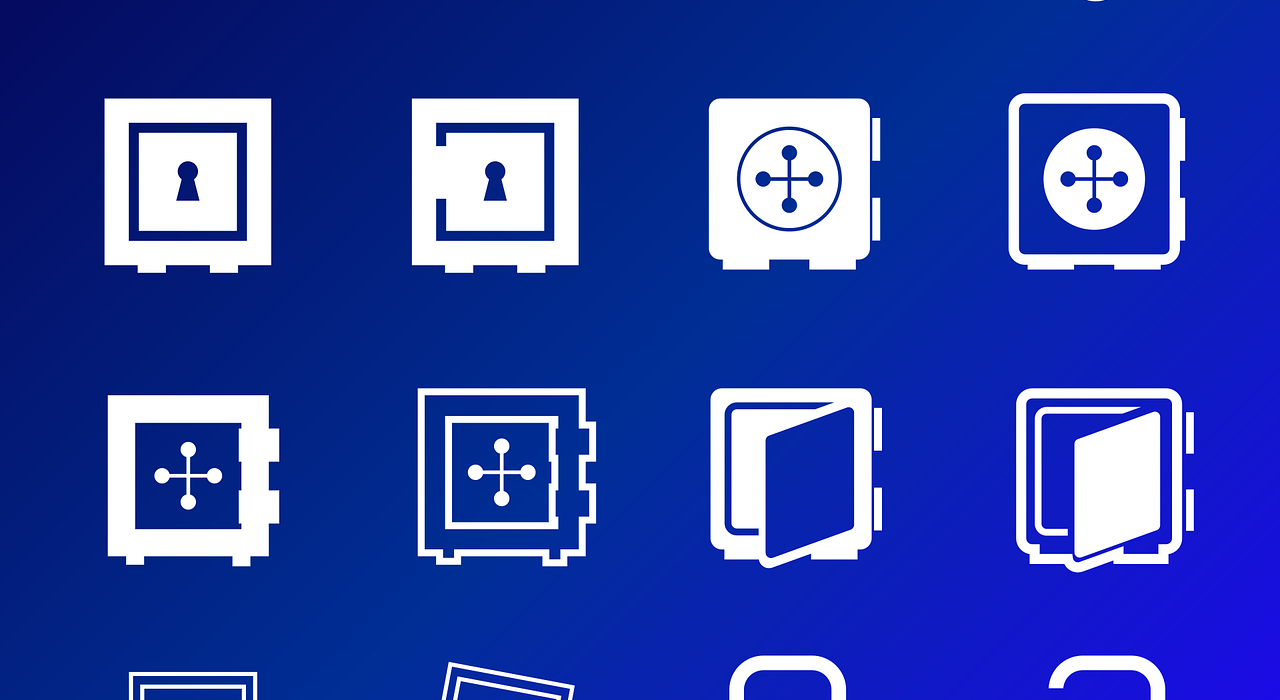 Free safe nature lock vector