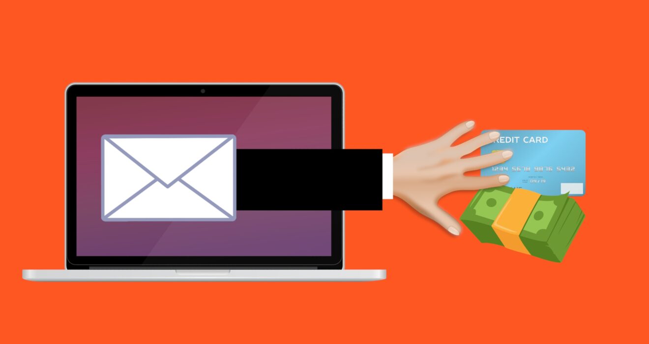 Free scam phishing fraud illustration